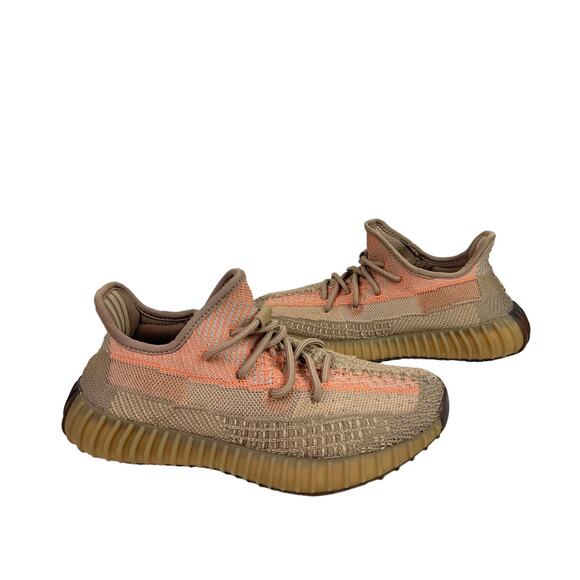 Adidas Yeezy Boost 350 V2 Men\'s Sneakers 6.5 Sand Taupe Running Shoes FZ5240